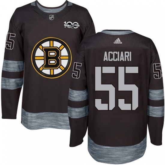 Men's Adidas Boston Bruins #55 Noel Acciari Premier Black 1917-2017 100th Anniversary NHL Jersey Men's Adidas Boston Bruins #55 Noel Acciari Premier Black 1917-2017 100th Anniversary NHL Jersey