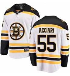 Men's Boston Bruins #55 Noel Acciari Authentic White Away Fanatics Branded Breakaway NHL Jersey Men's Boston Bruins #55 Noel Acciari Authentic White Away Fanatics Branded Breakaway NHL Jersey