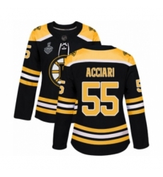 Women's Boston Bruins #55 Noel Acciari Authentic Black Home 2019 Stanley Cup Final Bound Hockey Jersey Women's Boston Bruins #55 Noel Acciari Authentic Black Home 2019 Stanley Cup Final Bound Hockey Jersey