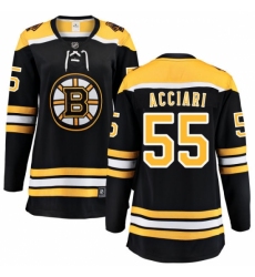 Women's Boston Bruins #55 Noel Acciari Authentic Black Home Fanatics Branded Breakaway NHL Jersey Women's Boston Bruins #55 Noel Acciari Authentic Black Home Fanatics Branded Breakaway NHL Jersey