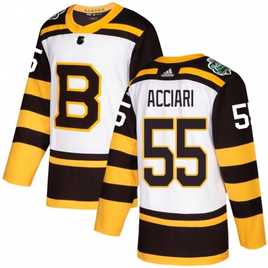 Youth Adidas Boston Bruins #55 Noel Acciari Authentic White 2019 Winter Classic NHL Jersey Youth Adidas Boston Bruins #55 Noel Acciari Authentic White 2019 Winter Classic NHL Jersey