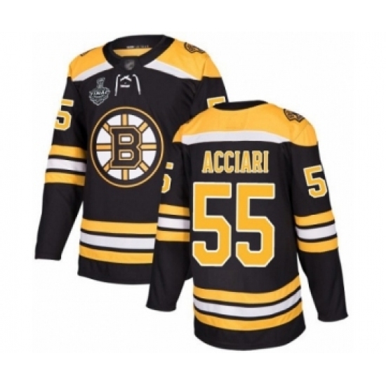 Youth Boston Bruins #55 Noel Acciari Authentic Black Home 2019 Stanley Cup Final Bound Hockey Jersey Youth Boston Bruins #55 Noel Acciari Authentic Black Home 2019 Stanley Cup Final Bound Hockey Jersey