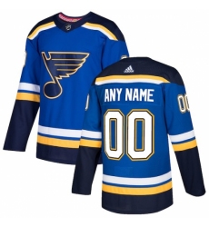 Men's St. Louis Blues adidas Blue Authentic Custom Jersey