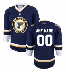 Reebok St. Louis Blues Youth Replica Alternate Custom Jersey - Blue