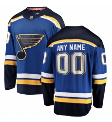 Youth St. Louis Blues Fanatics Branded Blue Home Breakaway Custom Jersey