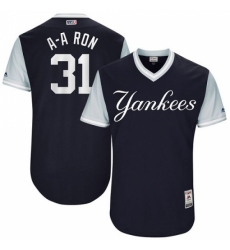 Men's Majestic New York Yankees #31 Aaron Hicks 