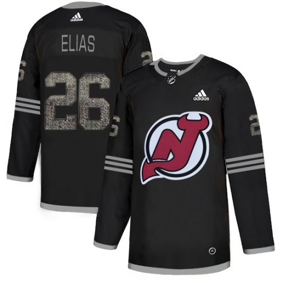 Men's Adidas New Jersey Devils #26 Patrik Elias Black Authentic Classic Stitched NHL Jersey Men's Adidas New Jersey Devils #26 Patrik Elias Black Authentic Classic Stitched NHL Jersey