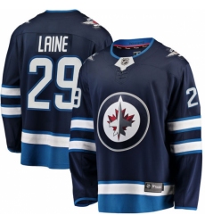 Men's Winnipeg Jets #29 Patrik Laine Fanatics Branded Navy Blue Home Breakaway NHL Jersey