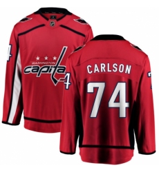 Men's Washington Capitals #74 John Carlson Fanatics Branded Red Home Breakaway NHL Jersey