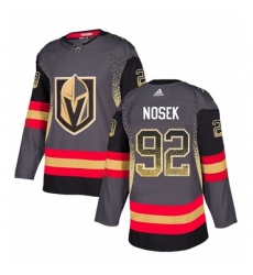 Men's Adidas Vegas Golden Knights #92 Tomas Nosek Authentic Black Drift Fashion NHL Jersey