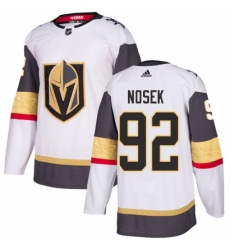 Women's Adidas Vegas Golden Knights #92 Tomas Nosek Authentic White Away NHL Jersey