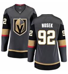 Women's Vegas Golden Knights #92 Tomas Nosek Authentic Black Home Fanatics Branded Breakaway NHL Jersey