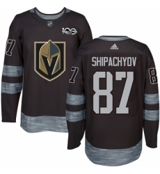 Men's Adidas Vegas Golden Knights #87 Vadim Shipachyov Authentic Black 1917-2017 100th Anniversary NHL Jersey