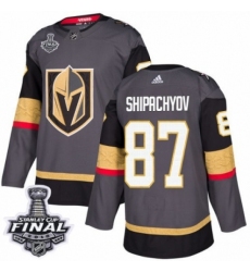 Men's Adidas Vegas Golden Knights #87 Vadim Shipachyov Authentic Gray Home 2018 Stanley Cup Final NHL Jersey