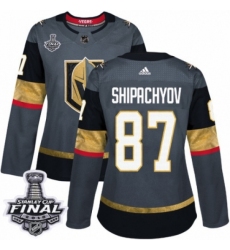 Women's Adidas Vegas Golden Knights #87 Vadim Shipachyov Authentic Gray Home 2018 Stanley Cup Final NHL Jersey