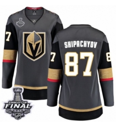 Women's Vegas Golden Knights #87 Vadim Shipachyov Authentic Black Home Fanatics Branded Breakaway 2018 Stanley Cup Final NHL Jersey
