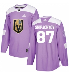 Youth Adidas Vegas Golden Knights #87 Vadim Shipachyov Authentic Purple Fights Cancer Practice NHL Jersey