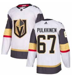 Youth Adidas Vegas Golden Knights #67 Teemu Pulkkinen Authentic White Away NHL Jersey