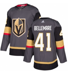 Men's Adidas Vegas Golden Knights #41 Pierre-Edouard Bellemare Authentic Gray Home NHL Jersey