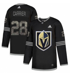 Men's Adidas Vegas Golden Knights #28 William Carrier Black Authentic Classic Stitched NHL Jerse