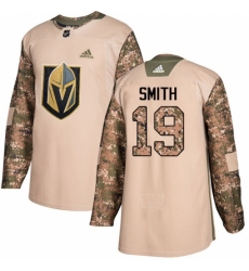 Men's Adidas Vegas Golden Knights #19 Reilly Smith Authentic Camo Veterans Day Practice NHL Jersey
