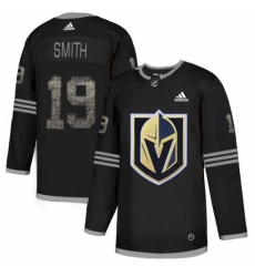Men's Adidas Vegas Golden Knights #19 Reilly Smith Black Authentic Classic Stitched NHL Jersey