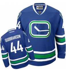 Men's Reebok Vancouver Canucks #44 Erik Gudbranson Authentic Royal Blue Third NHL Jersey