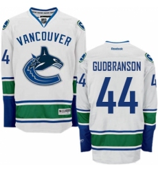 Women's Reebok Vancouver Canucks #44 Erik Gudbranson Authentic White Away NHL Jersey