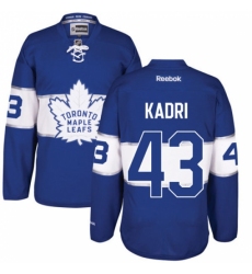 Men's Reebok Toronto Maple Leafs #43 Nazem Kadri Premier Royal Blue 2017 Centennial Classic NHL Jersey