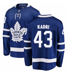 Men's Toronto Maple Leafs #43 Nazem Kadri Fanatics Branded Royal Blue Home Breakaway NHL Jersey