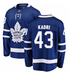 Youth Toronto Maple Leafs #43 Nazem Kadri Fanatics Branded Royal Blue Home Breakaway NHL Jersey