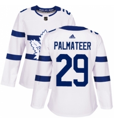 Women's Adidas Toronto Maple Leafs #29 Mike Palmateer Authentic White 2018 Stadium Series NHL Jersey