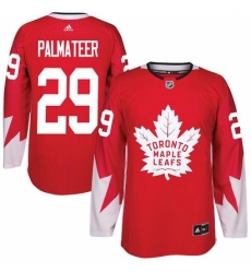 Youth Adidas Toronto Maple Leafs #29 Mike Palmateer Authentic Red Alternate NHL Jersey