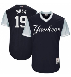 Men's Majestic New York Yankees #19 Masahiro Tanaka 