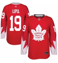 Men's Adidas Toronto Maple Leafs #19 Joffrey Lupul Authentic Red Alternate NHL Jersey