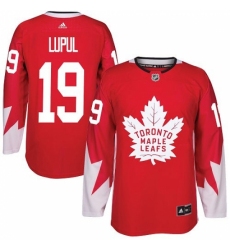 Men's Adidas Toronto Maple Leafs #19 Joffrey Lupul Premier Red Alternate NHL Jersey