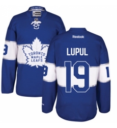 Men's Reebok Toronto Maple Leafs #19 Joffrey Lupul Authentic Royal Blue 2017 Centennial Classic NHL Jersey