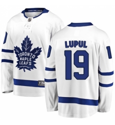 Men's Toronto Maple Leafs #19 Joffrey Lupul Fanatics Branded White Away Breakaway NHL Jersey