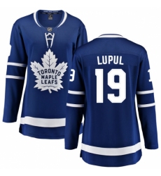 Women's Toronto Maple Leafs #19 Joffrey Lupul Fanatics Branded Royal Blue Home Breakaway NHL Jersey