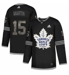 Men's Adidas Toronto Maple Leafs #15 Matt Martin Black Authentic Classic Stitched NHL Jersey