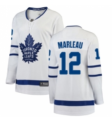 Women's Toronto Maple Leafs #12 Patrick Marleau Authentic White Away Fanatics Branded Breakaway NHL Jersey