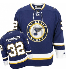 Women's Reebok St. Louis Blues #32 Tage Thompson Authentic Navy Blue Third NHL Jersey Women's Reebok St. Louis Blues #32 Tage Thompson Authentic Navy Blue Third NHL Jersey
