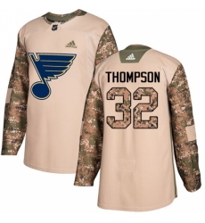 Youth Adidas St. Louis Blues #32 Tage Thompson Authentic Camo Veterans Day Practice NHL Jersey Youth Adidas St. Louis Blues #32 Tage Thompson Authentic Camo Veterans Day Practice NHL Jersey