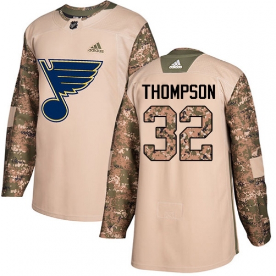 Youth Adidas St. Louis Blues #32 Tage Thompson Authentic Camo Veterans Day Practice NHL Jersey Youth Adidas St. Louis Blues #32 Tage Thompson Authentic Camo Veterans Day Practice NHL Jersey