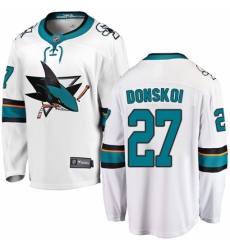 Youth San Jose Sharks #27 Joonas Donskoi Fanatics Branded White Away Breakaway NHL Jersey Youth San Jose Sharks #27 Joonas Donskoi Fanatics Branded White Away Breakaway NHL Jersey
