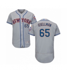 Men's New York Mets #65 Robert Gsellman Grey Road Flex Base Authentic Collection Baseball Player Jersey