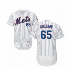Men's New York Mets #65 Robert Gsellman White Home Flex Base Authentic Collection Baseball Player Jersey
