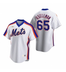 Men's Nike New York Mets #65 Robert Gsellman White Cooperstown Collection Home Stitched Baseball Jersey
