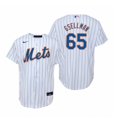 Men's Nike New York Mets #65 Robert Gsellman White Home Stitched Baseball Jersey
