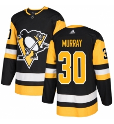 Men's Adidas Pittsburgh Penguins #30 Matt Murray Authentic Black Home NHL Jersey